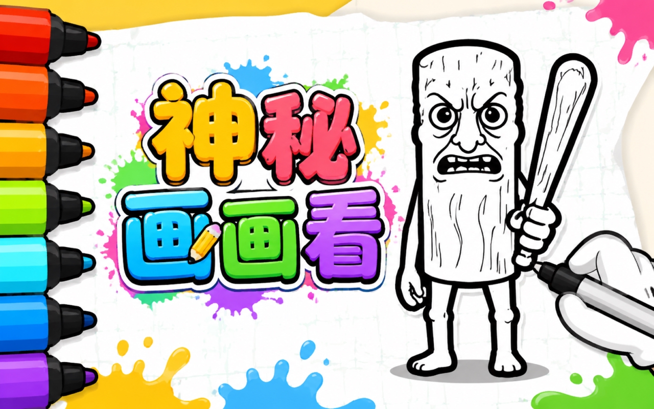 神秘画画看
