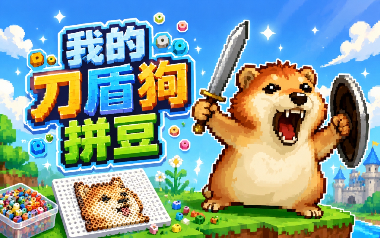 我的刀盾狗拼豆