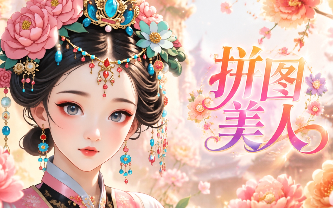 拼图美人