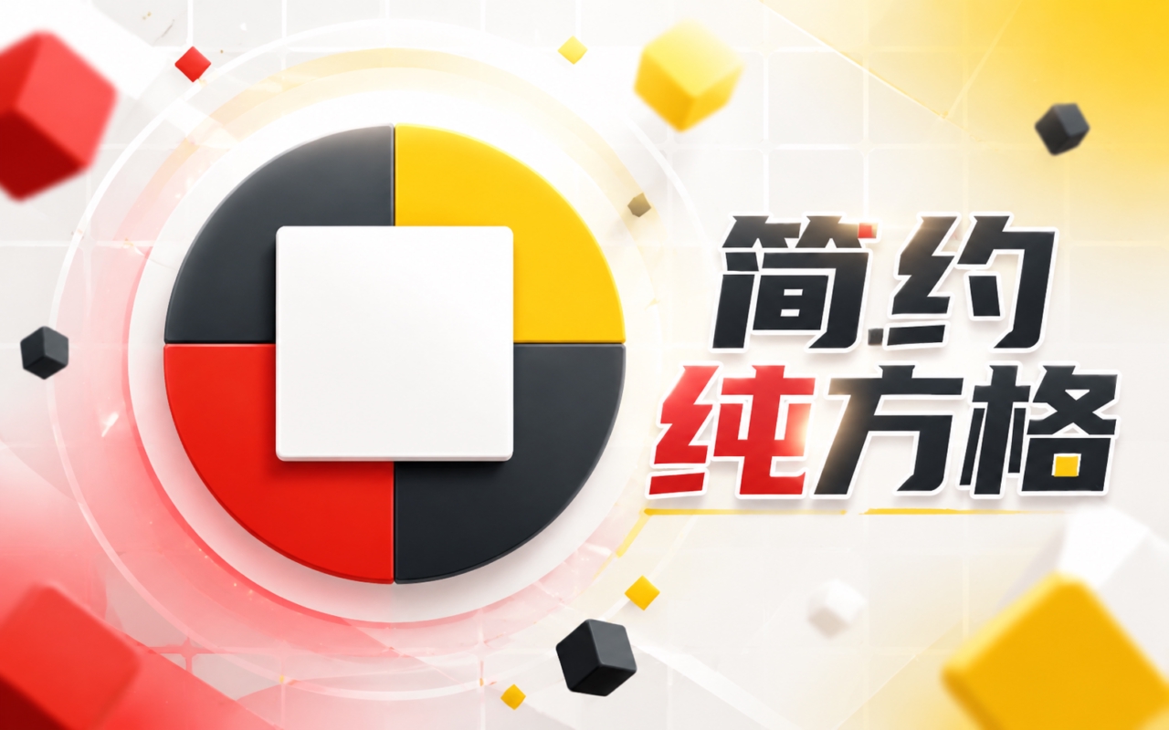 简约纯方格