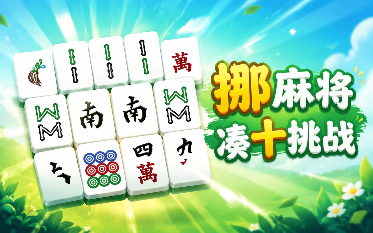 挪麻将凑十挑战