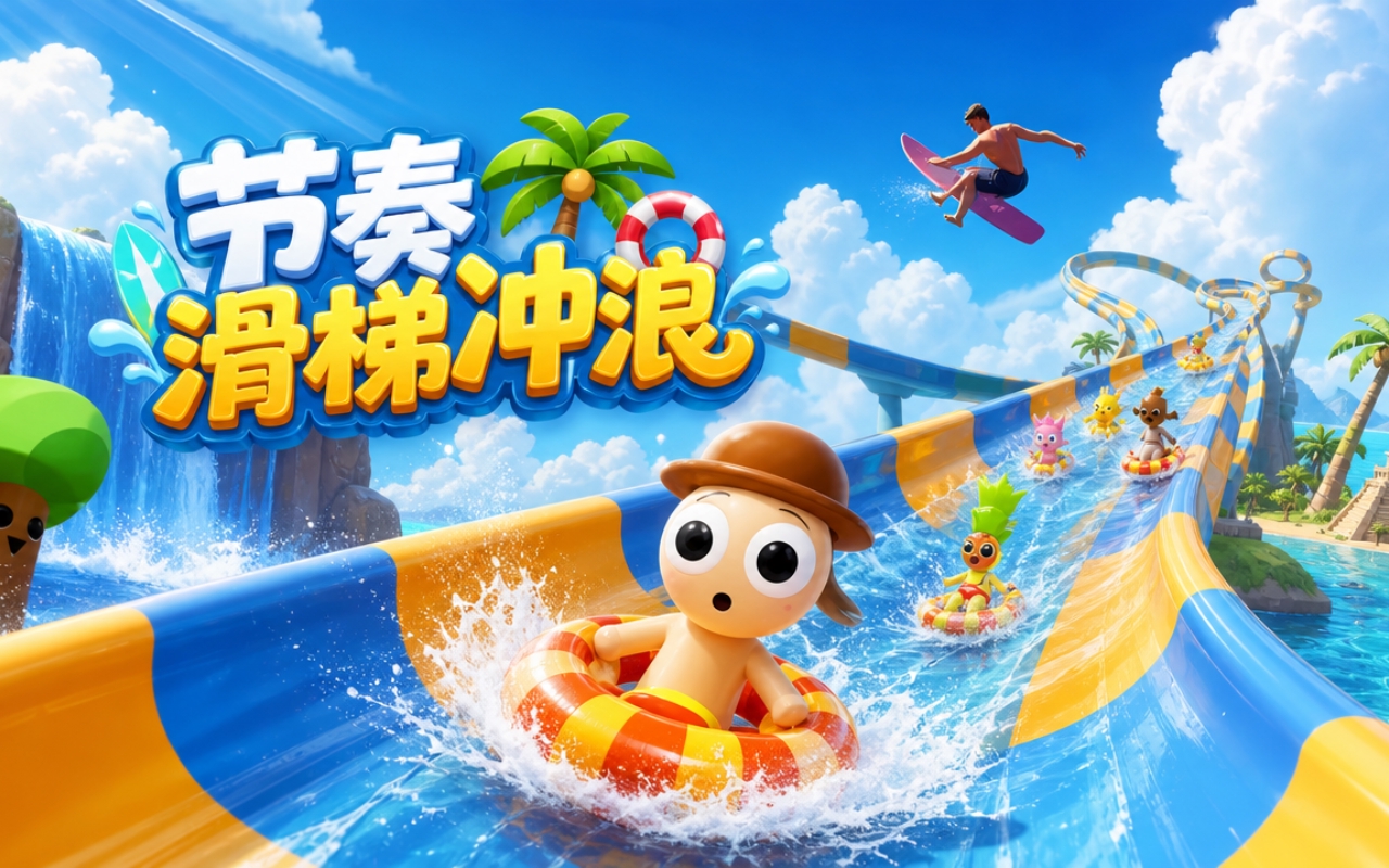 节奏滑梯冲浪