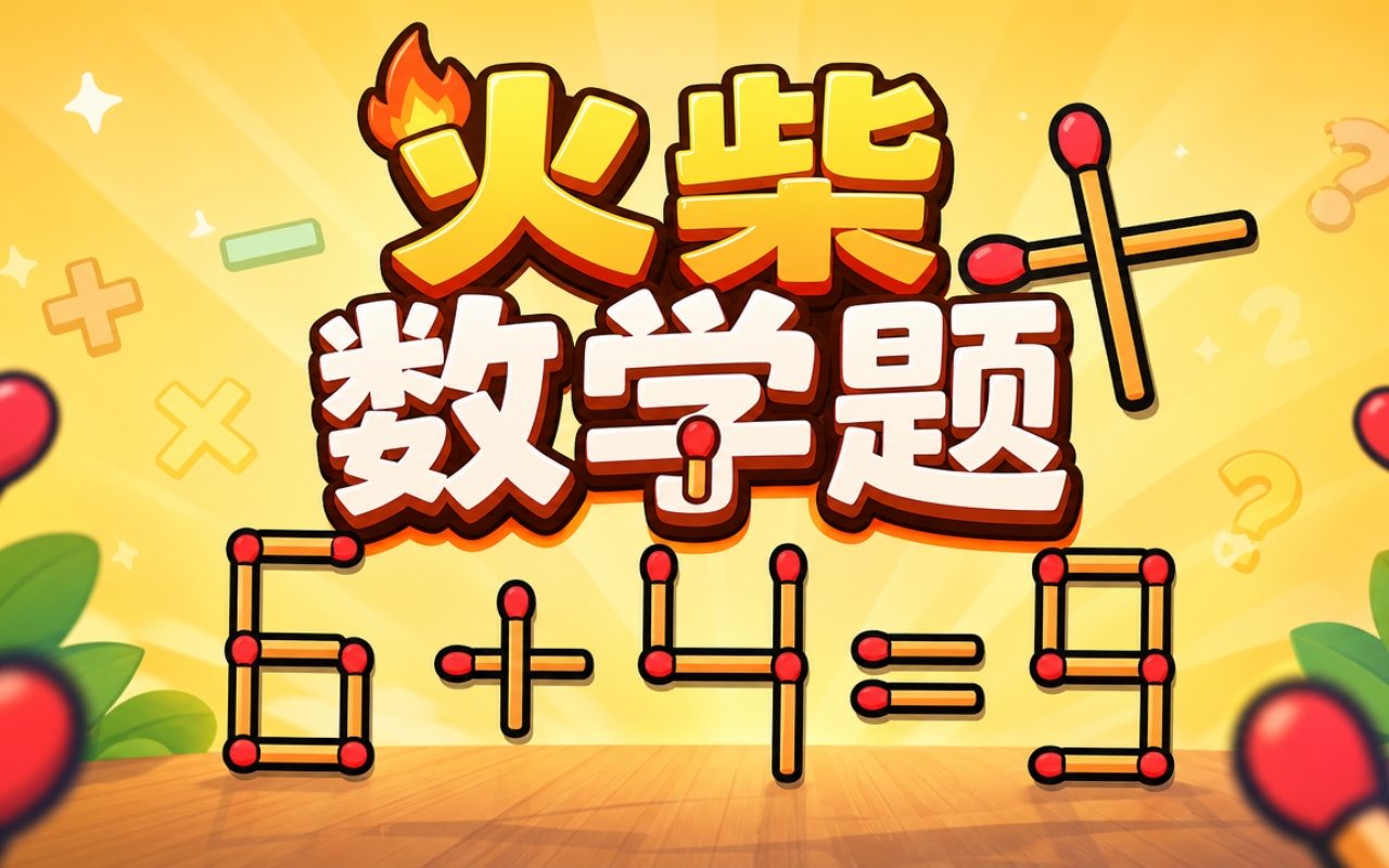 火柴数学题