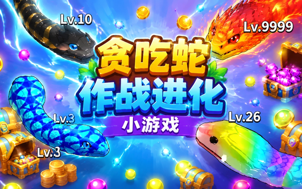 贪吃蛇作战进化小游戏