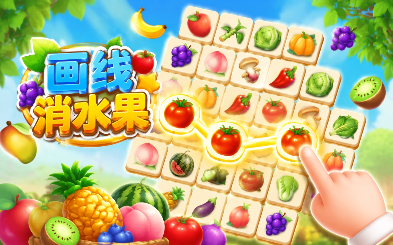 画线消水果