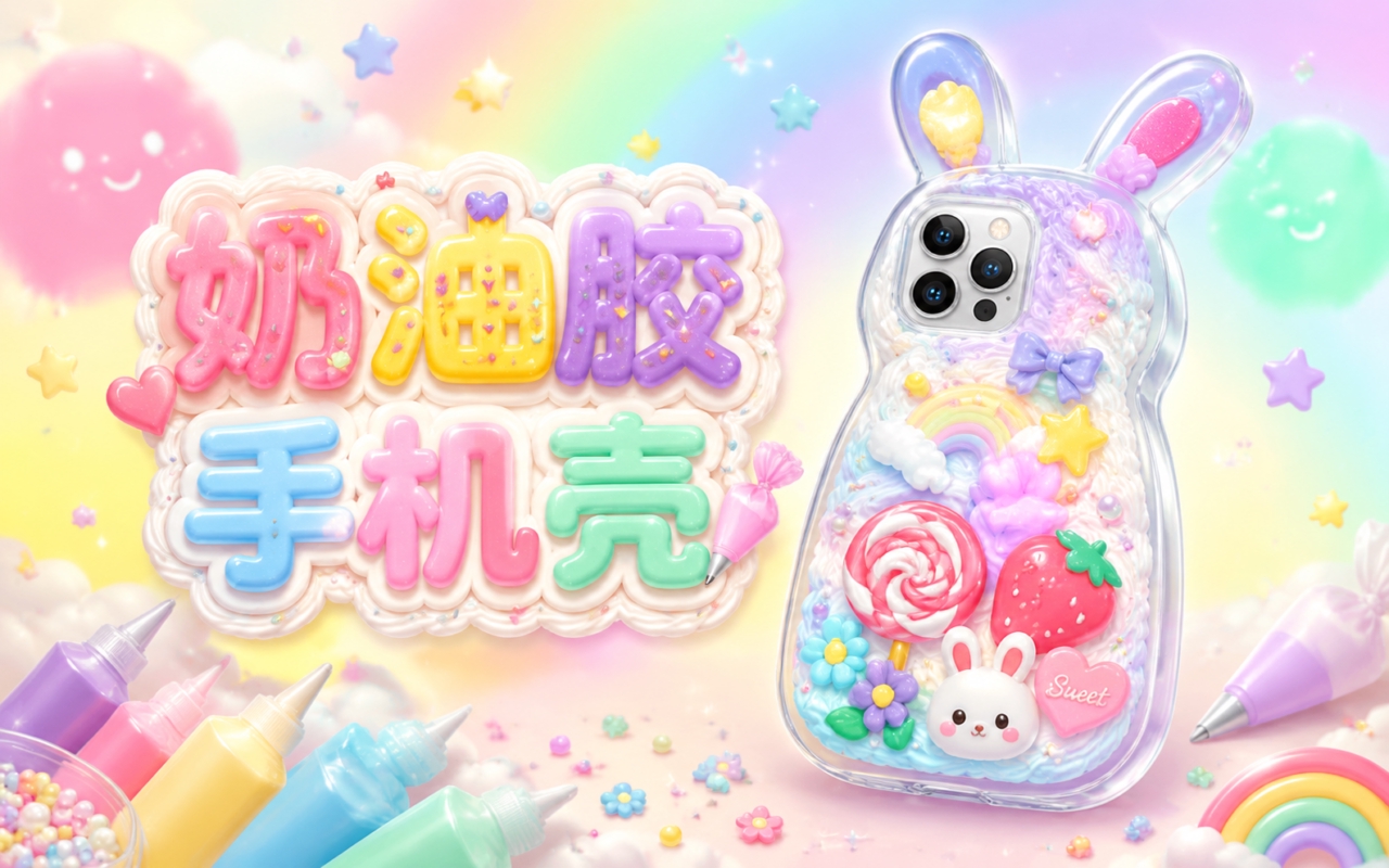奶油胶手机壳