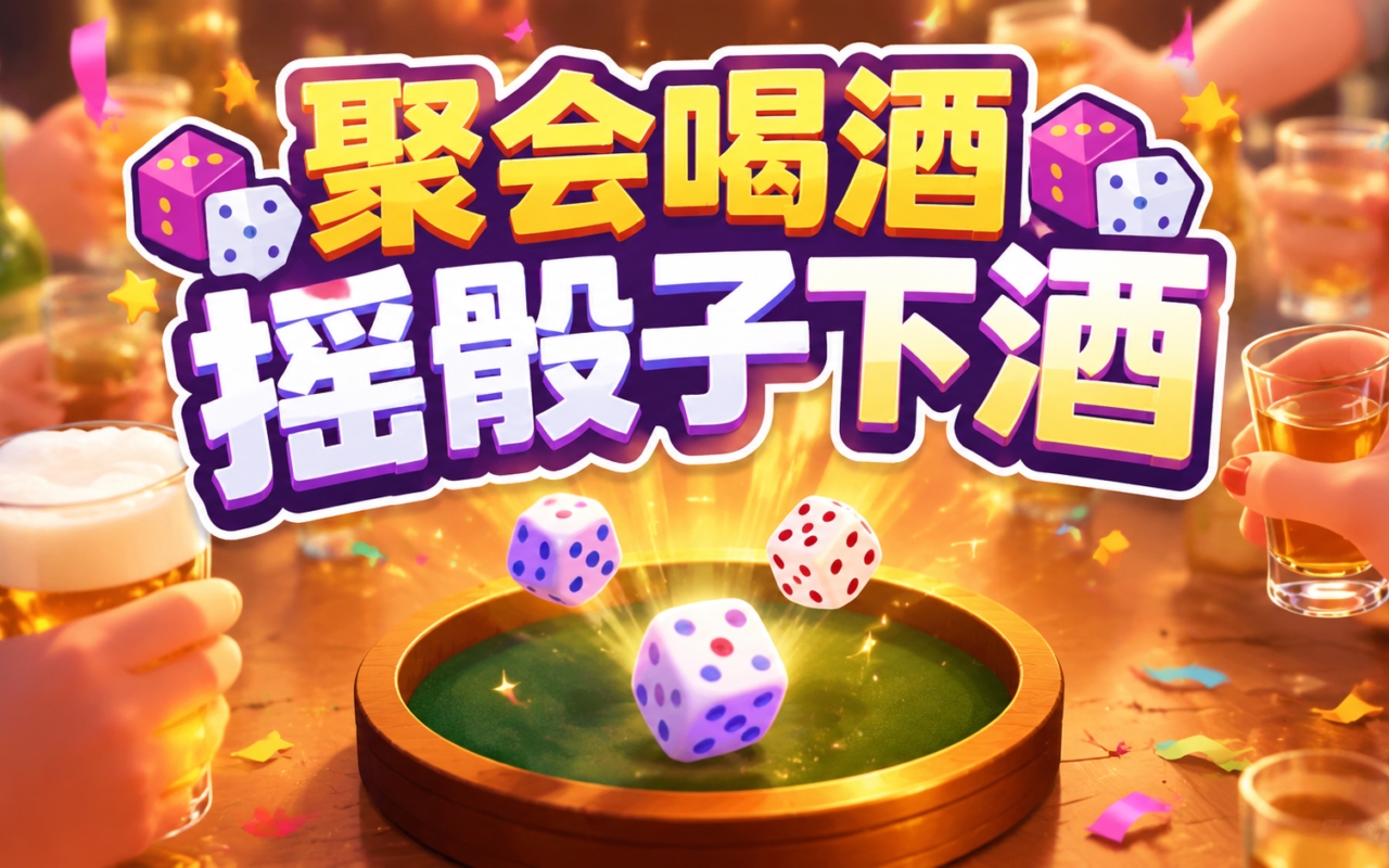 聚会喝酒摇骰子下酒