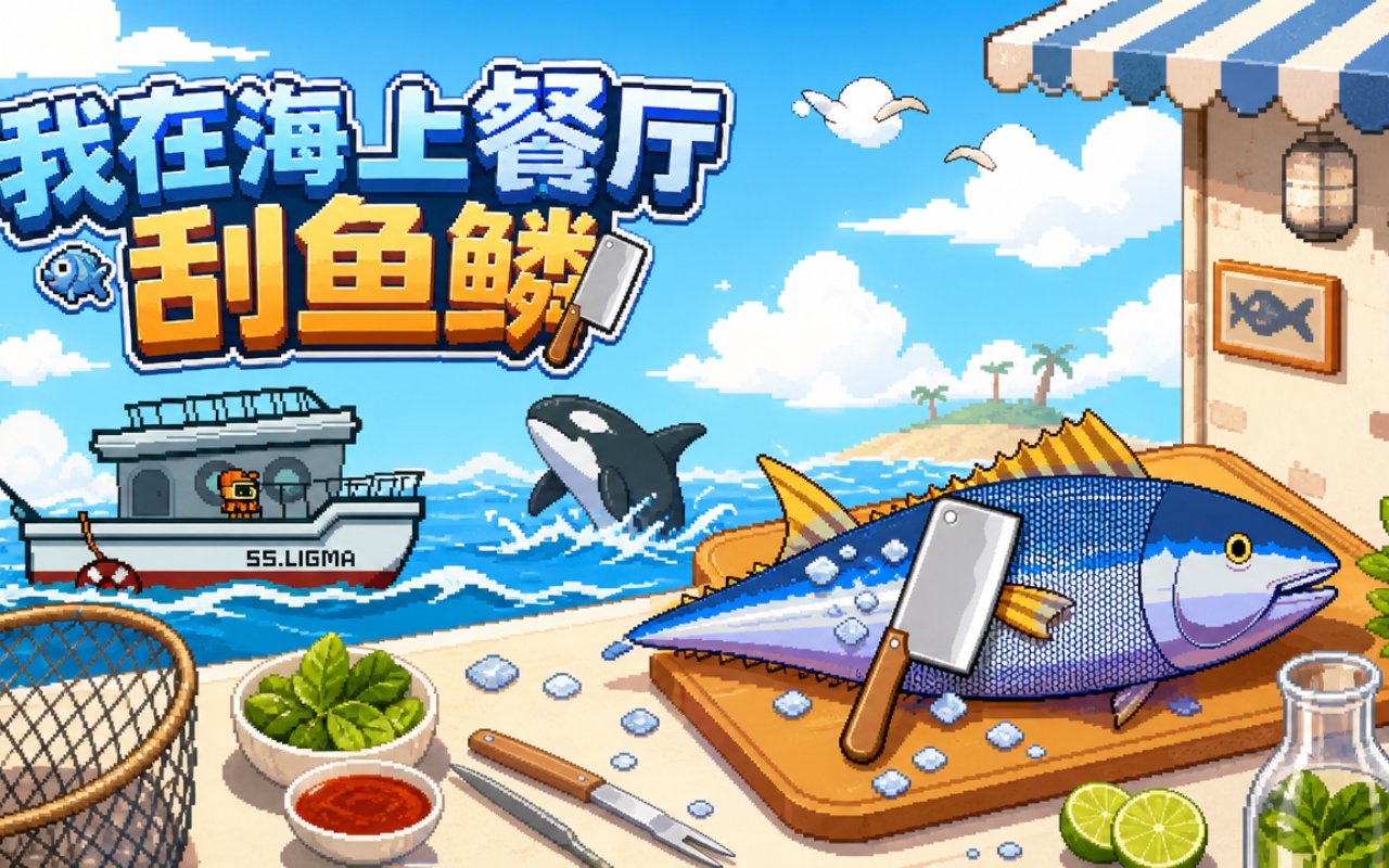 我在海上餐厅刮鱼鳞