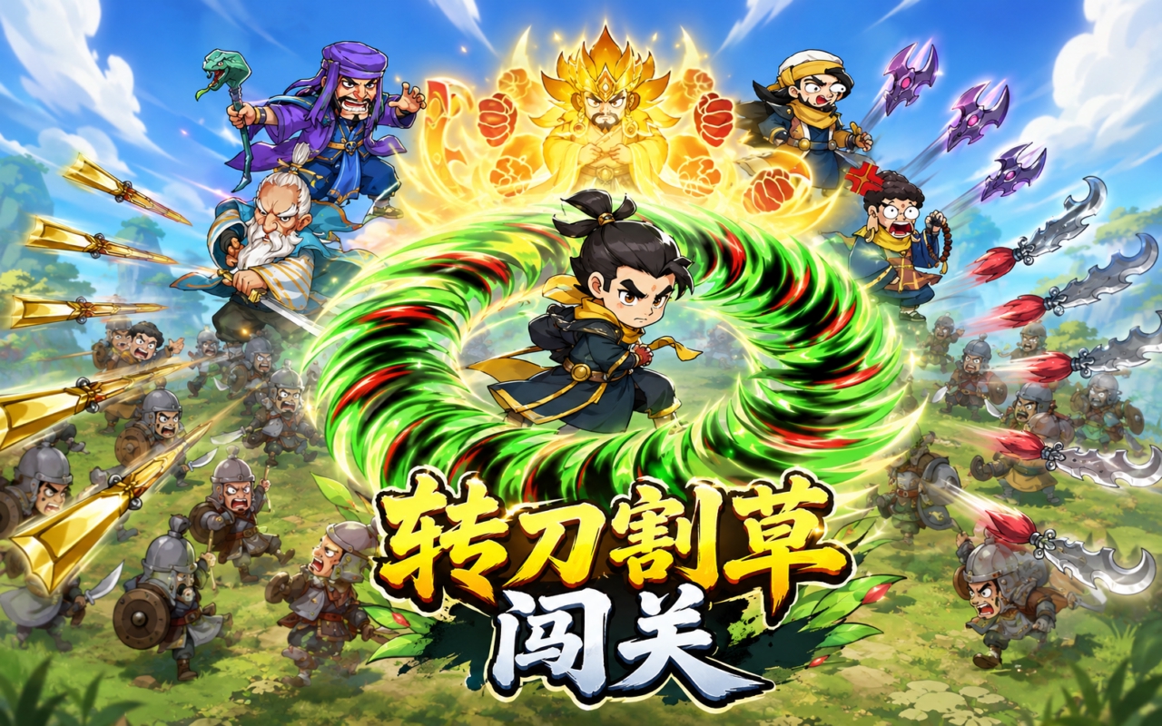 转刀割草闯关