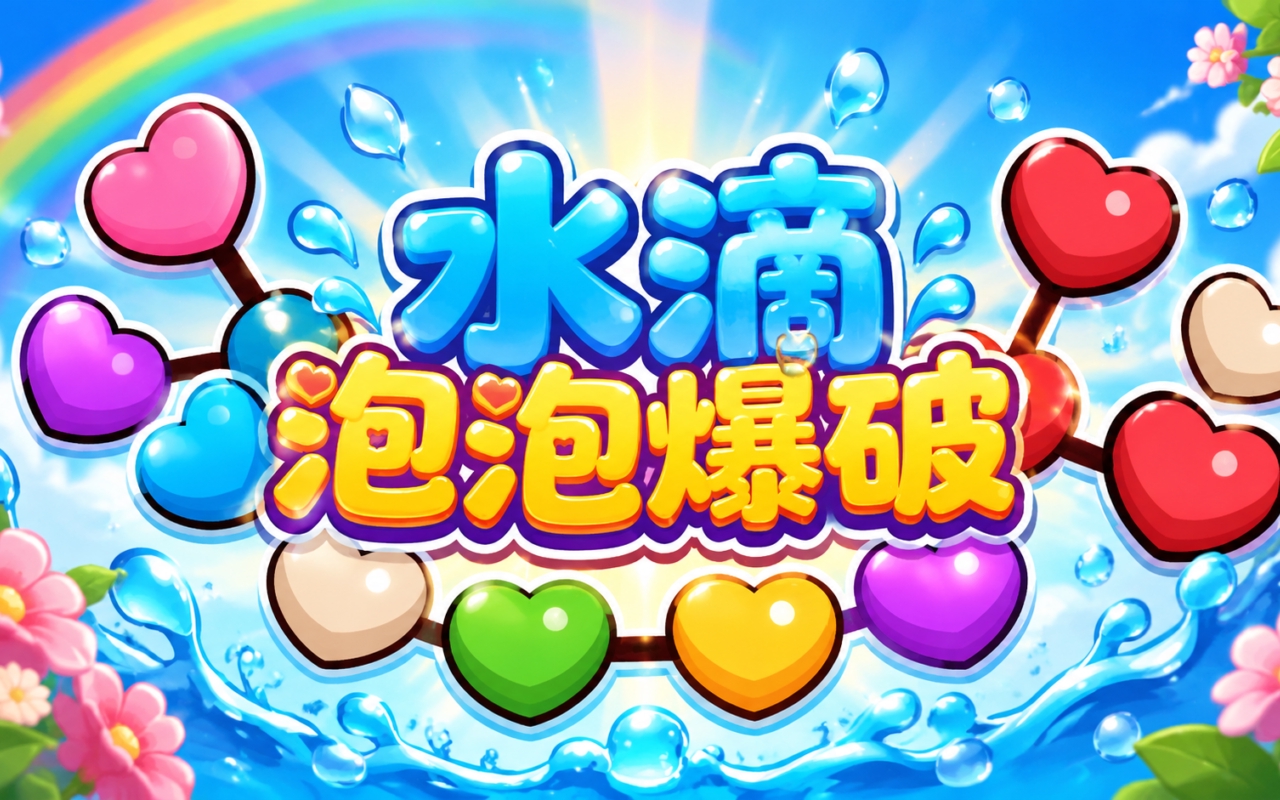 水滴泡泡爆破