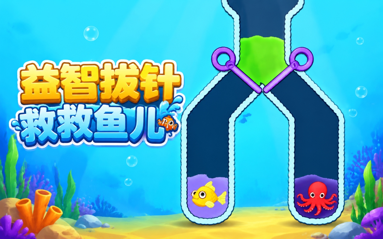 益智拔针救救鱼儿