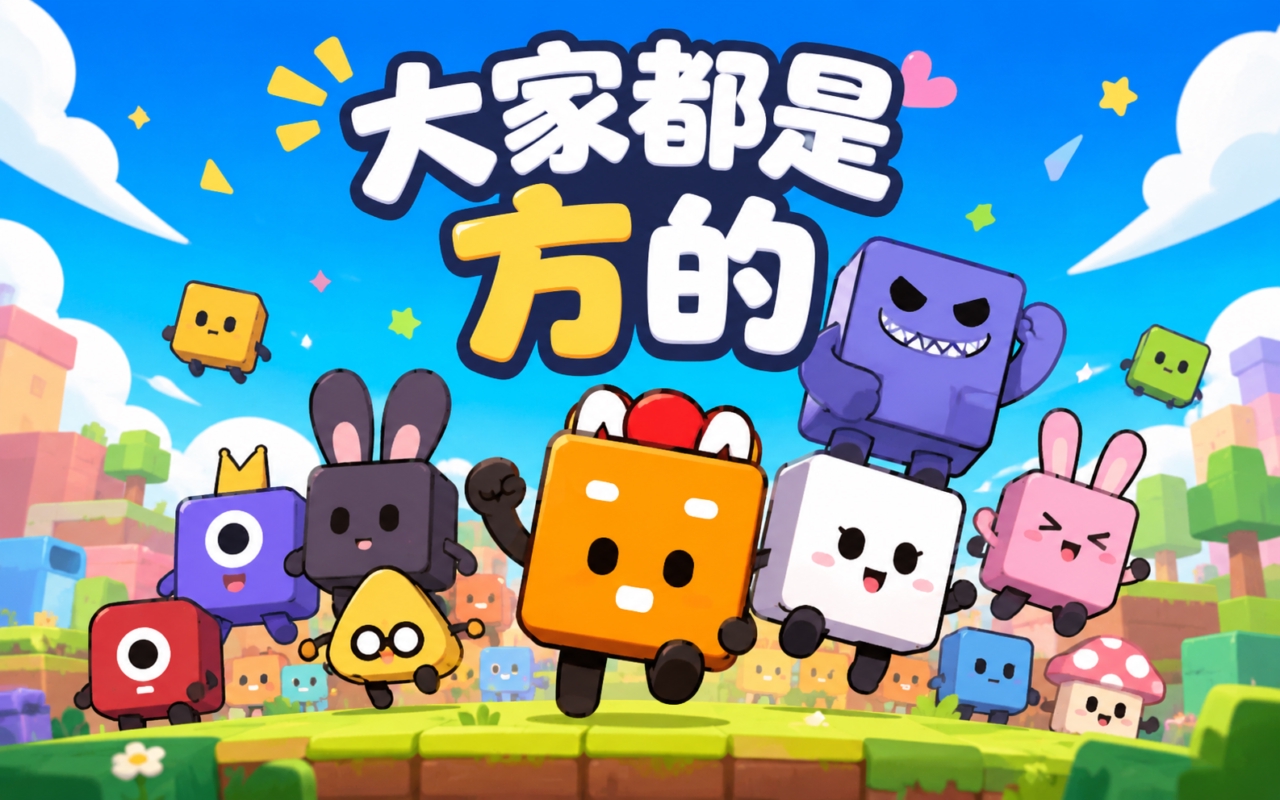 大家都是方的