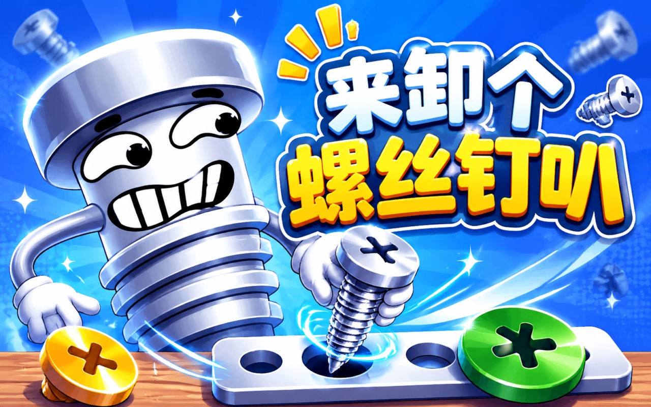 来卸个螺丝钉叭