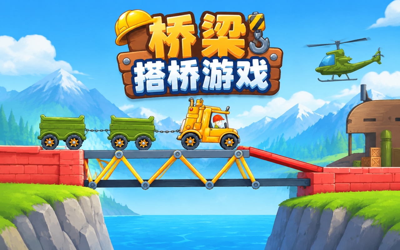 桥梁搭桥游戏