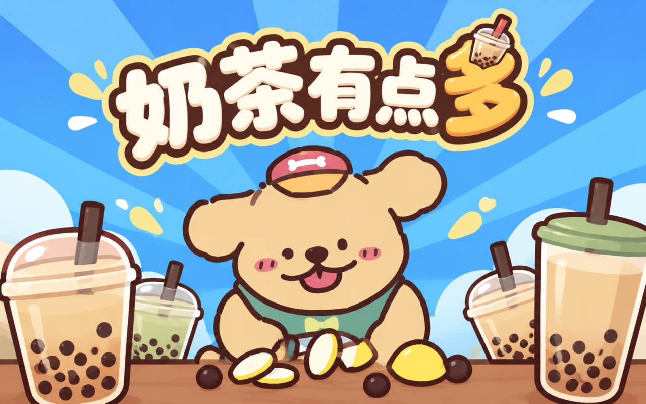 奶茶有点多