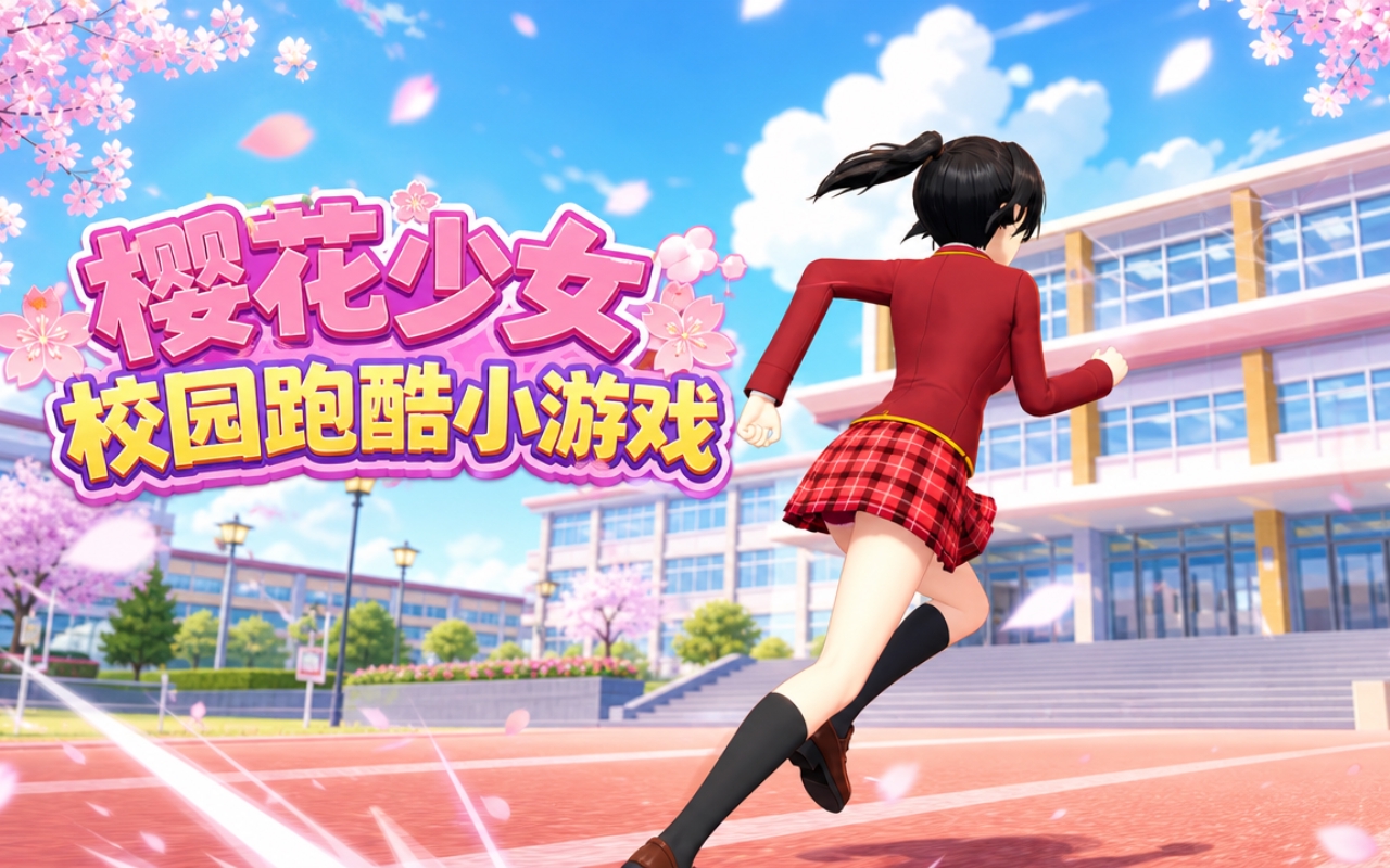樱花少女校园跑酷小游戏