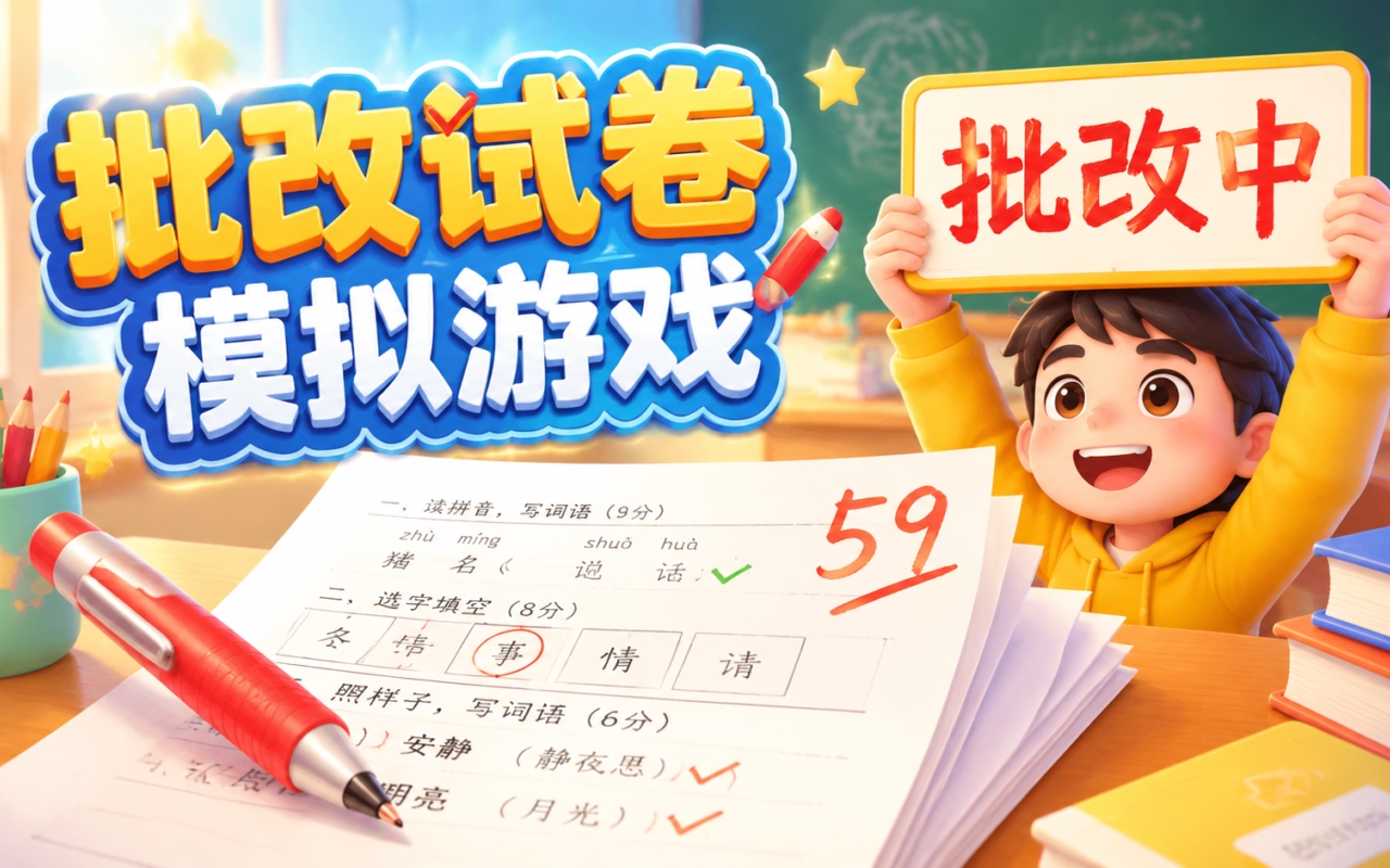 批改试卷模拟游戏