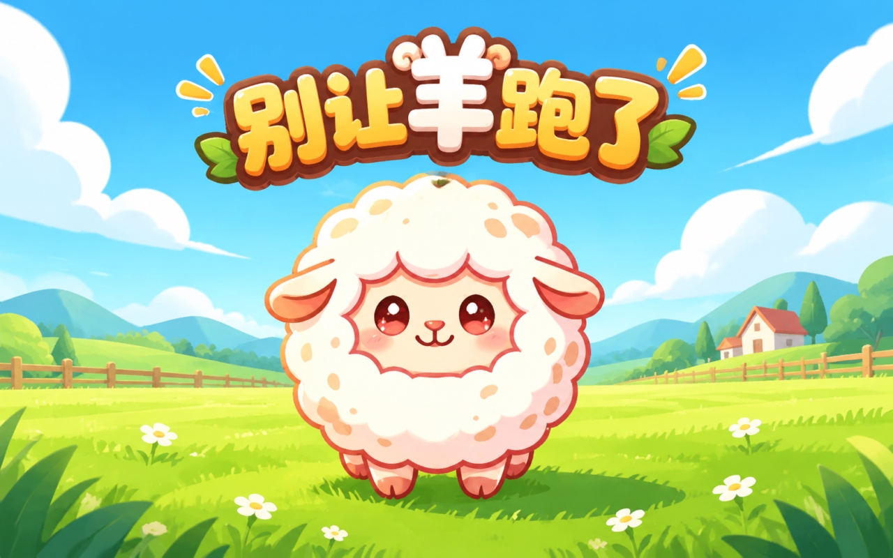 别让羊跑了