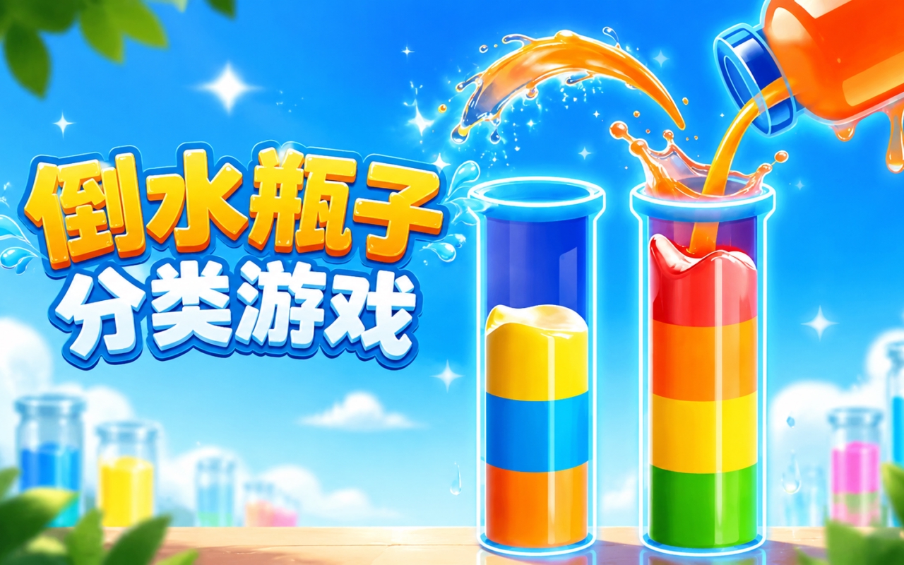 倒水瓶子分类游戏