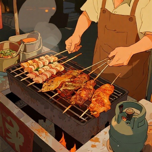 煎饼烧烤经营