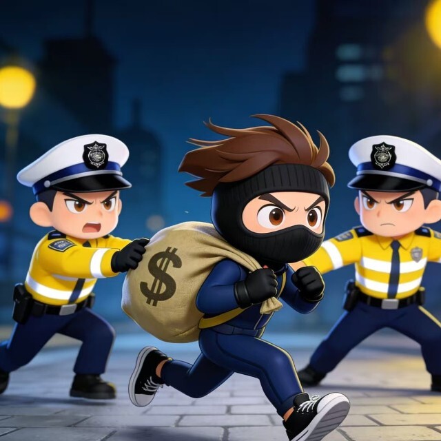 警察抓坏人