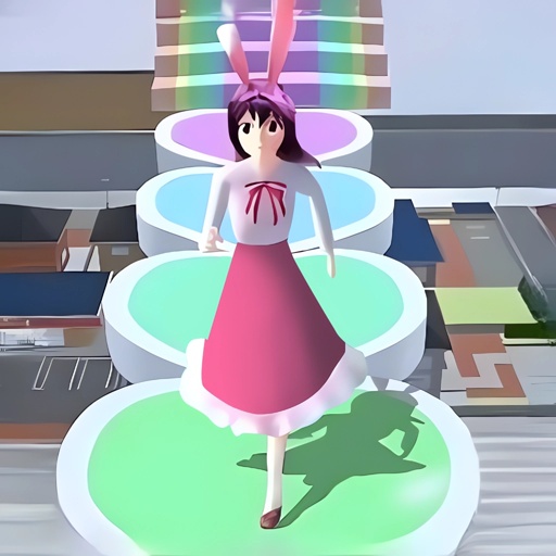 女孩快跑